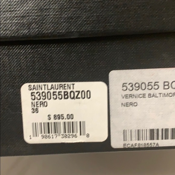 SAINT LAURENT YSL AMY KNOT Black Patent Heels - Picture 4 of 9